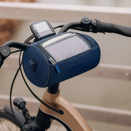Bike Phone Pouch Clear Touchscreen Water-Resistant Velcro Handlebar Mount
