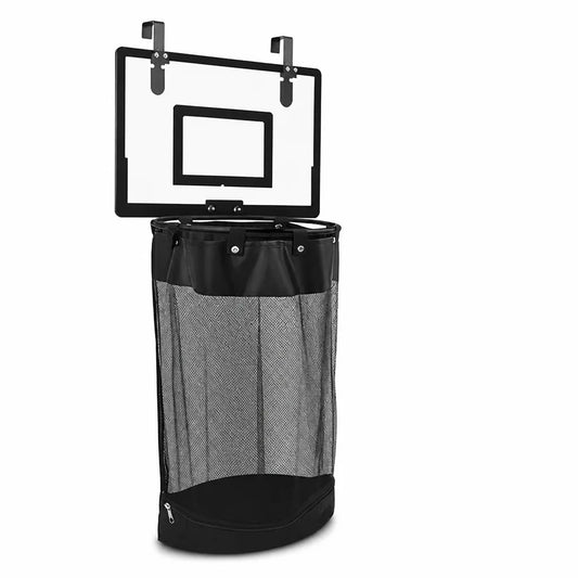 Breathable Mesh Over-the-Door Basketball Hoop Laundry Basket (42×32×6 cm)