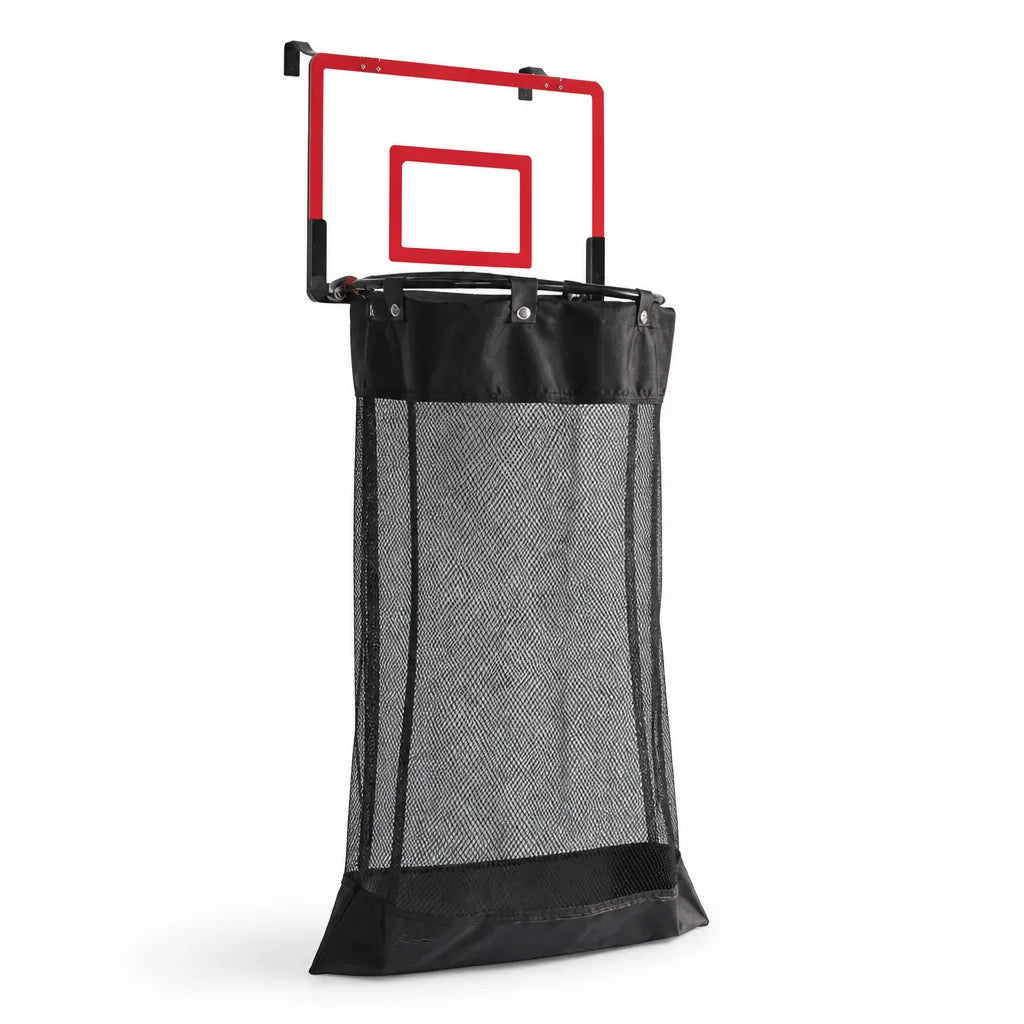 Breathable Mesh Over-the-Door Basketball Hoop Laundry Basket (42×32×6 cm)