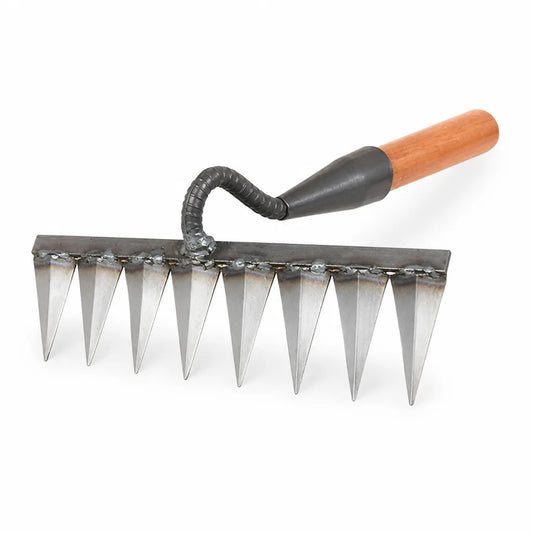 Carbon Steel Garden Weeder Rake (Soil Loosening & Seedbed Preparation)