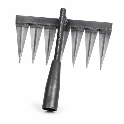 Carbon Steel Garden Weeder Rake (Soil Loosening & Seedbed Preparation)
