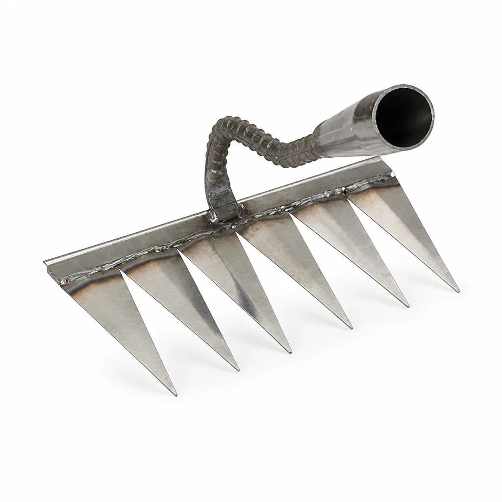 Carbon Steel Garden Weeder Rake (Soil Loosening & Seedbed Preparation)