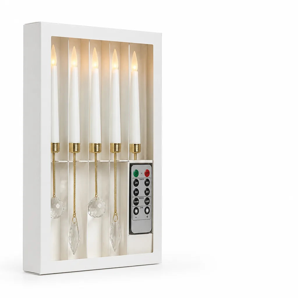 Christmas Tree Candles Flameless Remote Control Timer & Dimming