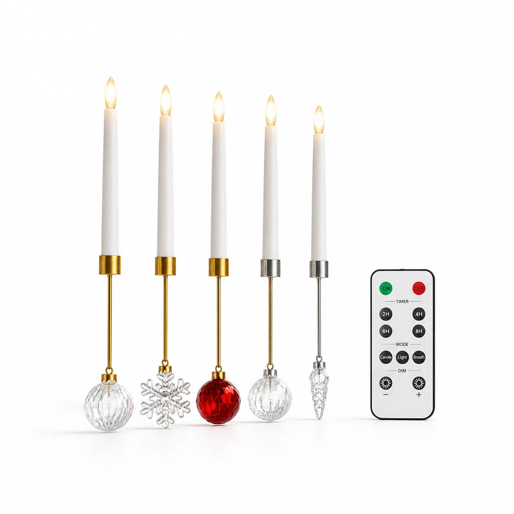 Christmas Tree Candles Flameless Remote Control Timer & Dimming