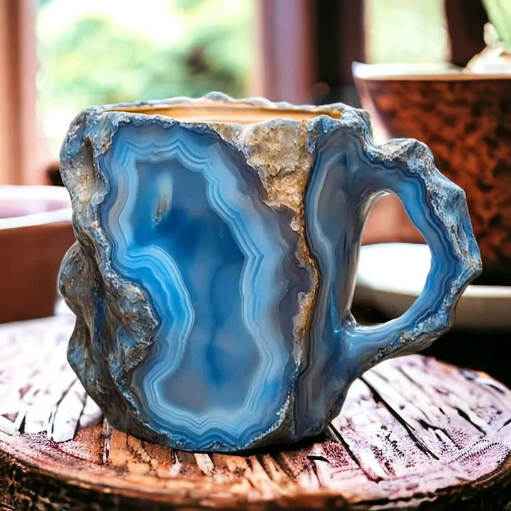 Coffee Cup Mineral Glass Insulated Microwave & Dishwasher Safe