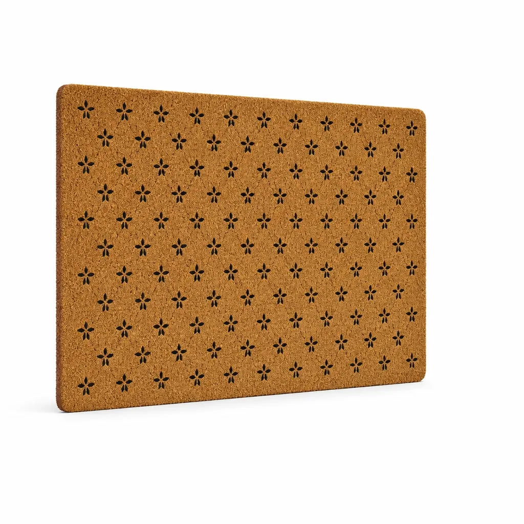 Coir Tree Motif Welcome Mat (Non-Slip Backing)