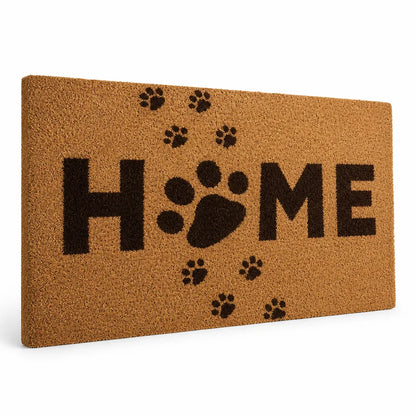 Coir Tree Motif Welcome Mat (Non-Slip Backing)