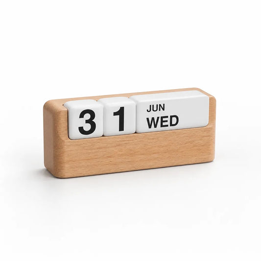 Compact Minimalist Block Design Home & Office Desk Calendar