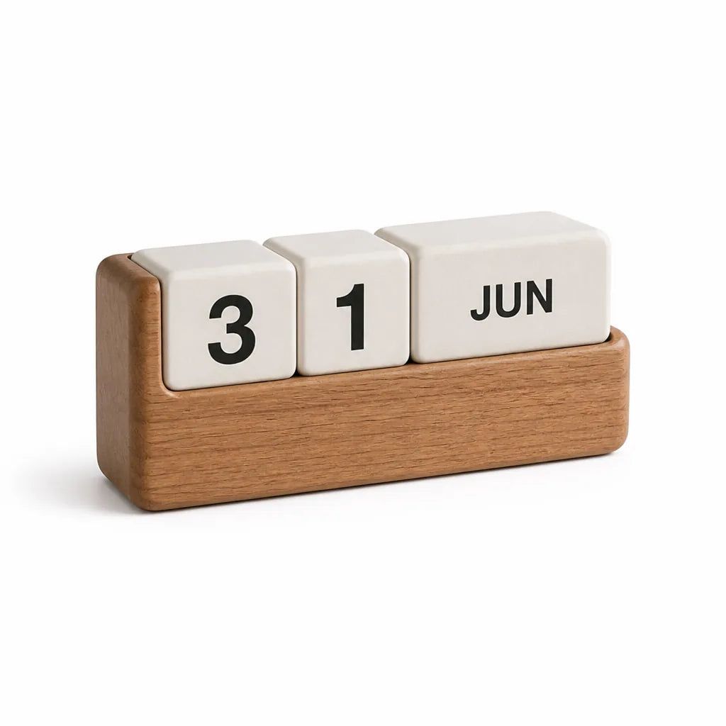 Compact Minimalist Block Design Home & Office Desk Calendar