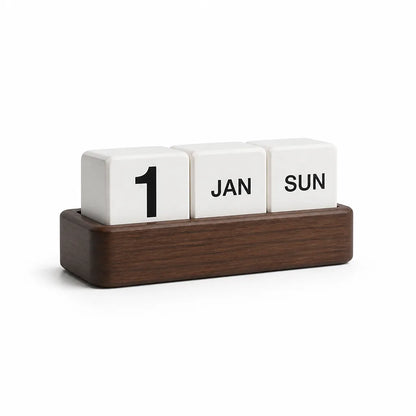 Compact Minimalist Block Design Home & Office Desk Calendar