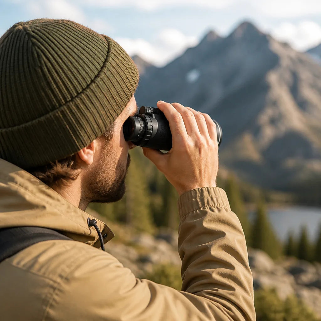 Compact Pocket-Sized Monocular Telescope for Outdoor Observation (HD Optics)
