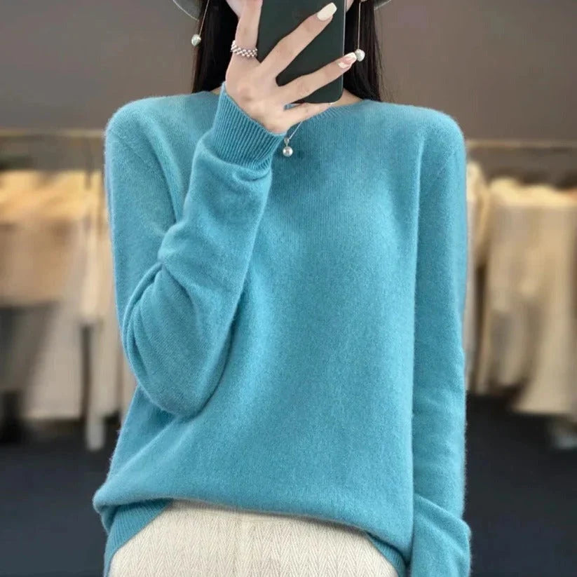 Crew Neck Sweater Slim Fit Lightweight Machine Washable