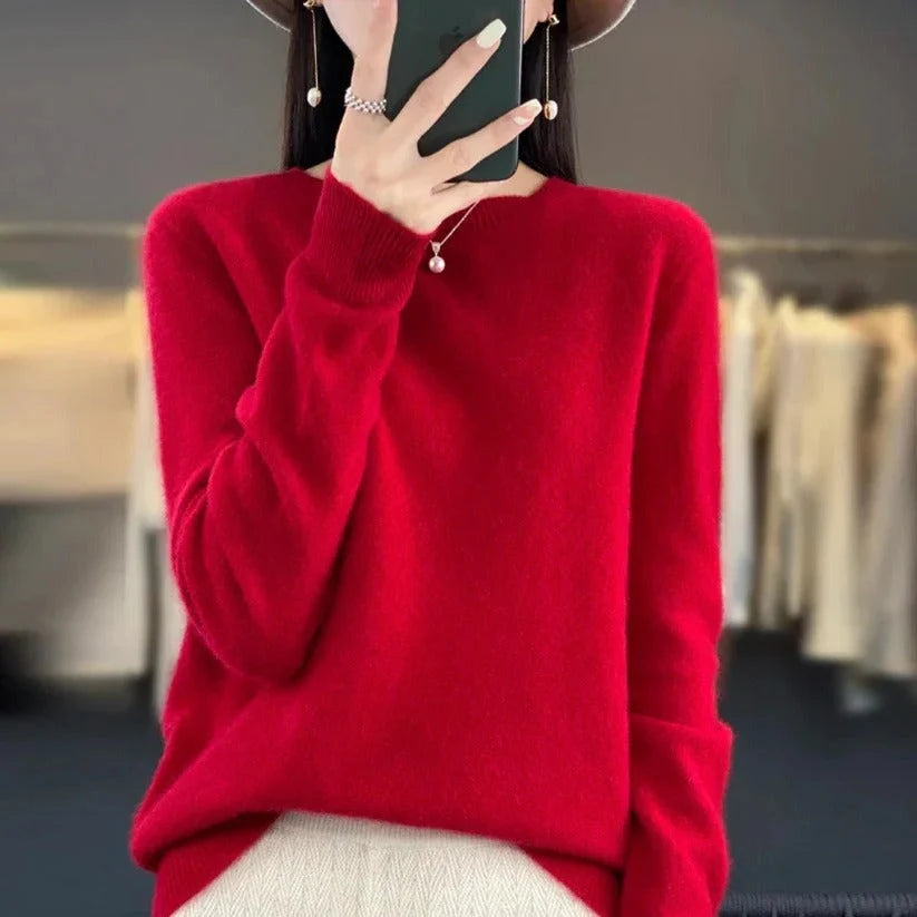 Crew Neck Sweater Slim Fit Lightweight Machine Washable