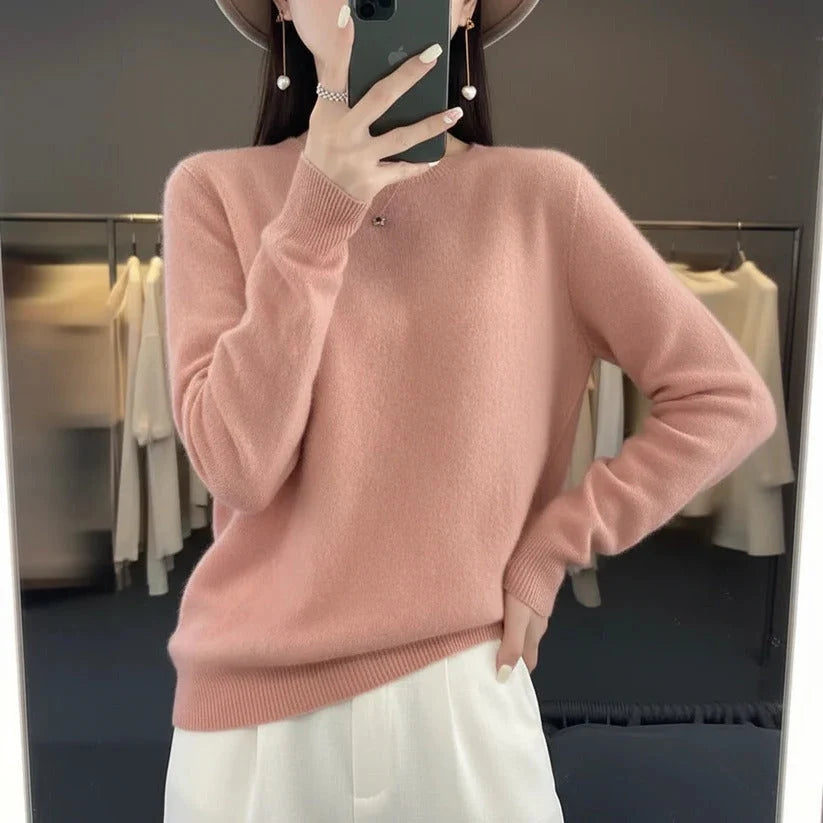 Crew Neck Sweater Slim Fit Lightweight Machine Washable