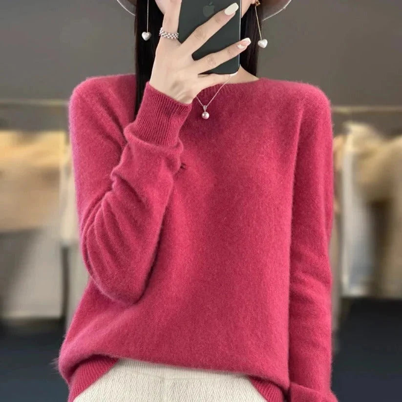 Crew Neck Sweater Slim Fit Lightweight Machine Washable