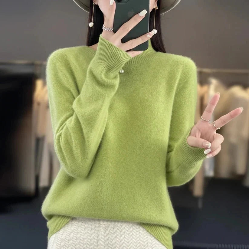 Crew Neck Sweater Slim Fit Lightweight Machine Washable