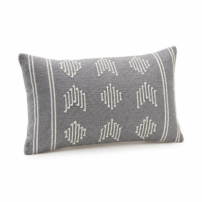 Cushion Cover Embroidered Geometric Woven Cotton Blend