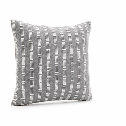 Cushion Cover Embroidered Geometric Woven Cotton Blend