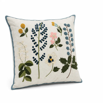 Cushion Cover Hand-Tufted Chenille Floral Hidden Zipper