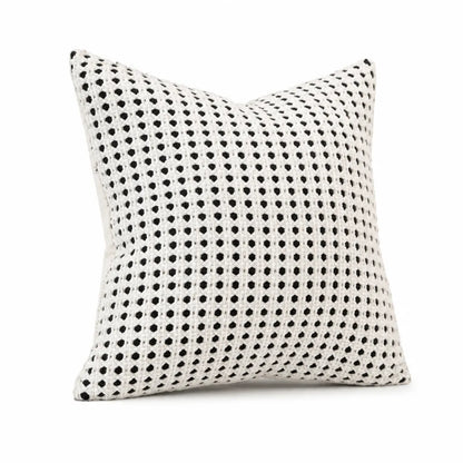 Cushion Cover Hand-Tufted Chenille Floral Hidden Zipper