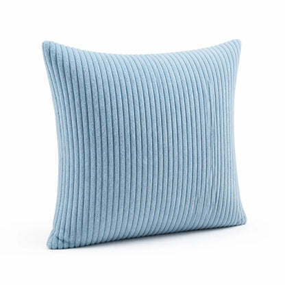Cushion Cover Ribbed Striped Polyester Machine Washable