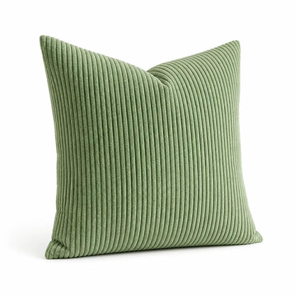 Cushion Cover Ribbed Striped Polyester Machine Washable