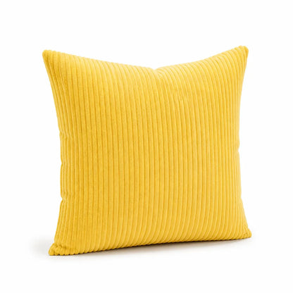 Cushion Cover Ribbed Striped Polyester Machine Washable