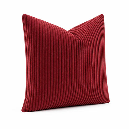 Cushion Cover Ribbed Striped Polyester Machine Washable