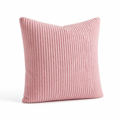 Cushion Cover Ribbed Striped Polyester Machine Washable