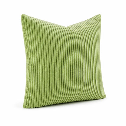 Cushion Cover Ribbed Striped Polyester Machine Washable