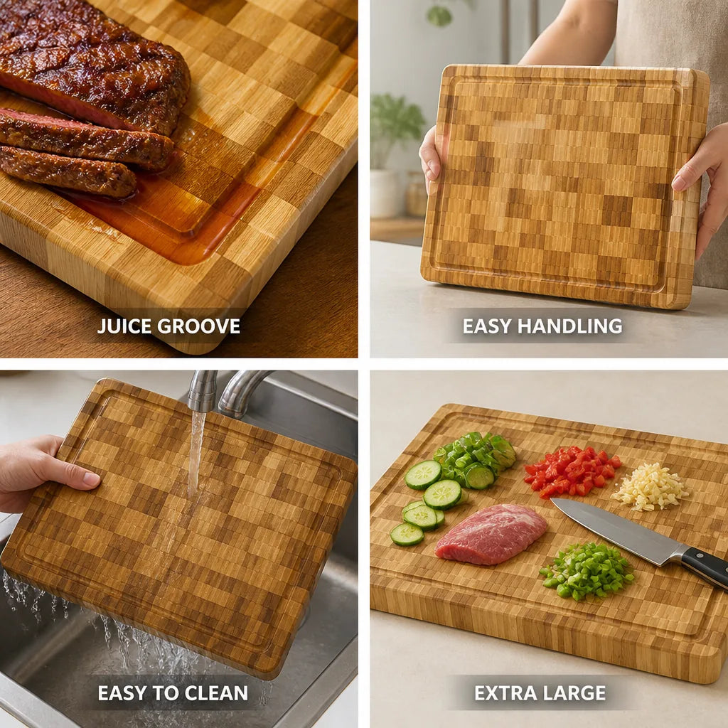 Cutting Board Bamboo Extra-Large Juice Groove
