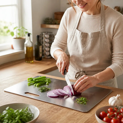 Cutting Board Stainless Steel Antibacterial Dishwasher Safe