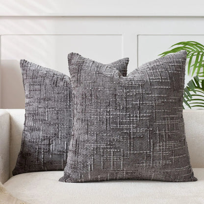Decorative Cushion Cover Chenille With Bamboo Structure Multiple Sizes
