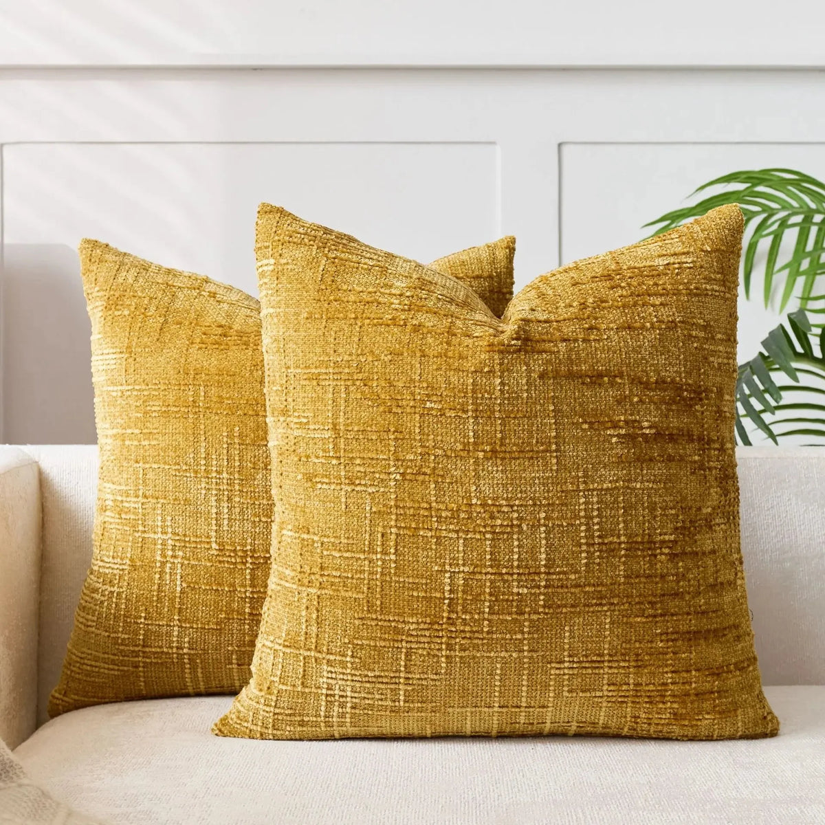Decorative Cushion Cover Chenille With Bamboo Structure Multiple Sizes