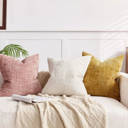 Decorative Cushion Cover Chenille With Bamboo Structure Multiple Sizes