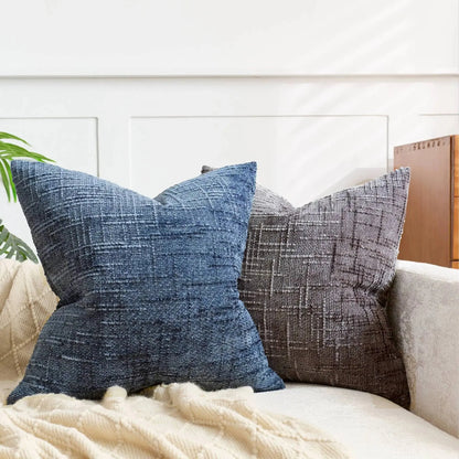 Decorative Cushion Cover Chenille With Bamboo Structure Multiple Sizes