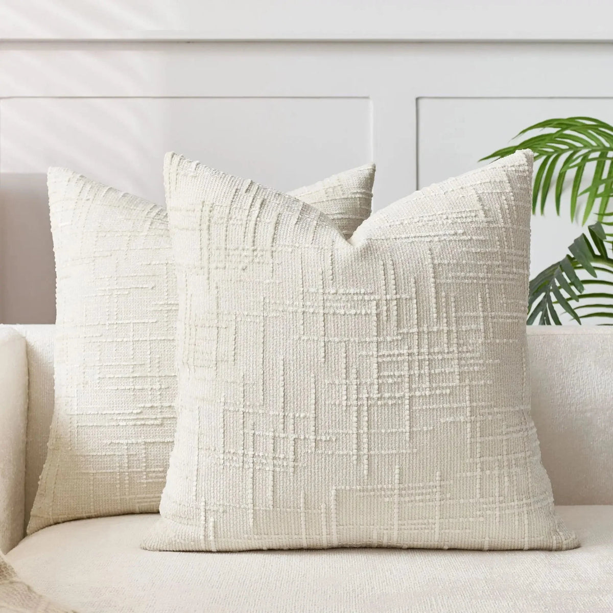 Decorative Cushion Cover Chenille With Bamboo Structure Multiple Sizes