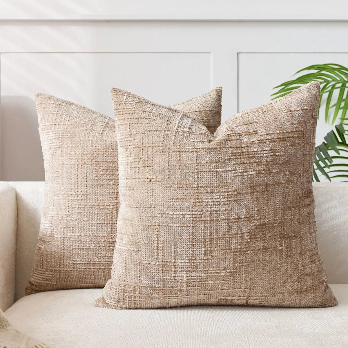 Decorative Cushion Cover Chenille With Bamboo Structure Multiple Sizes