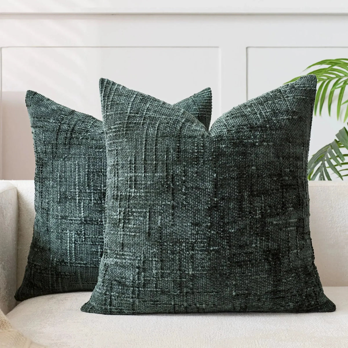 Decorative Cushion Cover Chenille With Bamboo Structure Multiple Sizes