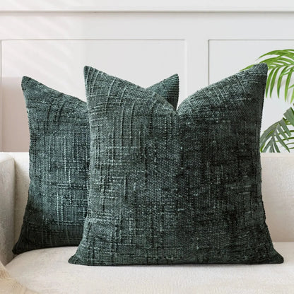 Decorative Cushion Cover Chenille With Bamboo Structure Multiple Sizes