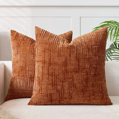 Decorative Cushion Cover Chenille With Bamboo Structure Multiple Sizes