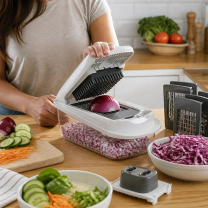 Dicing, Slicing, Julienne And Grating Vegetable Cutter