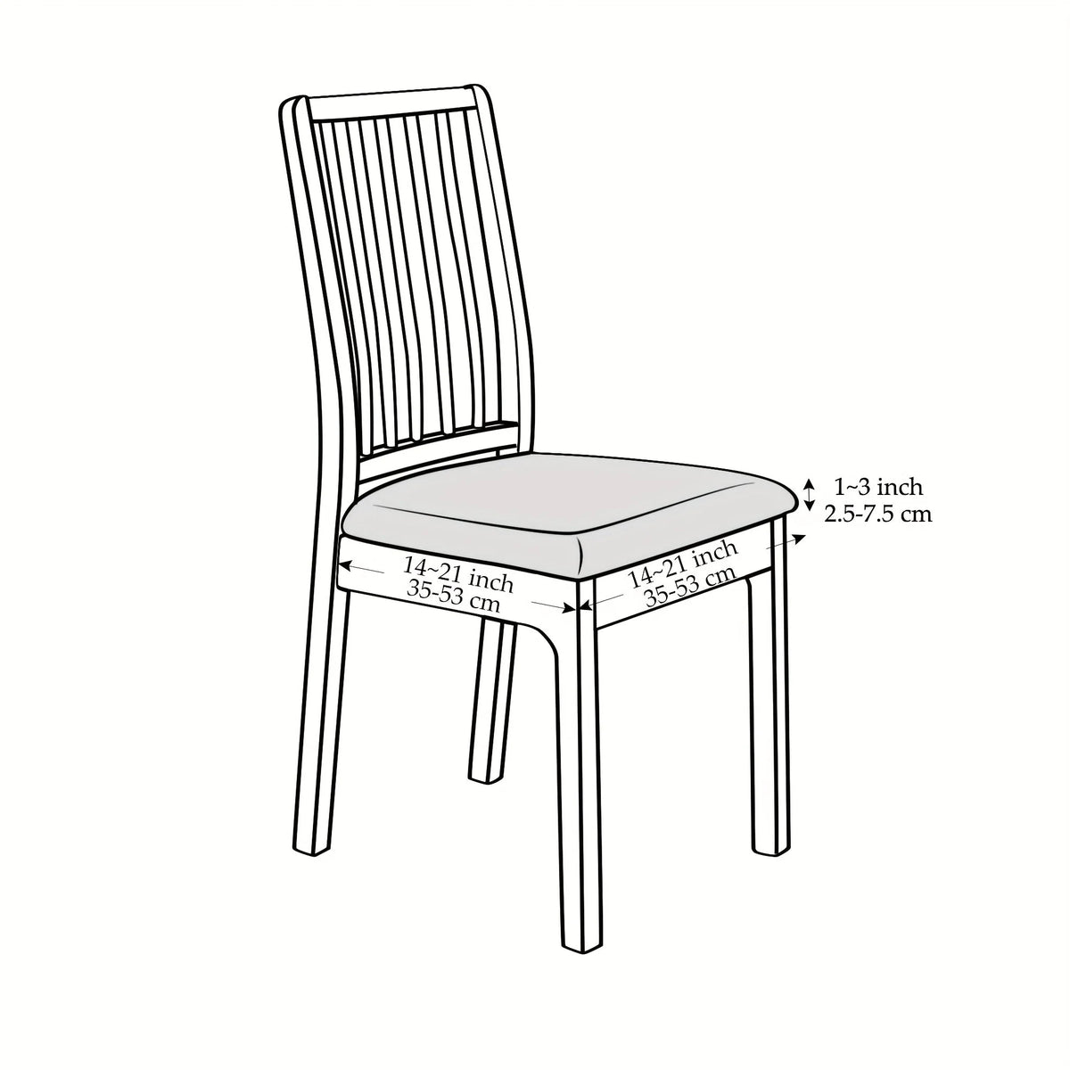 Dining Chair Covers Stretch Fit Spill Protection