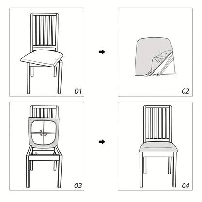 Dining Chair Covers Stretch Fit Spill Protection