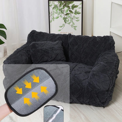 Dog Bed Raised Edge Bolster Soft Velour Premium Filling