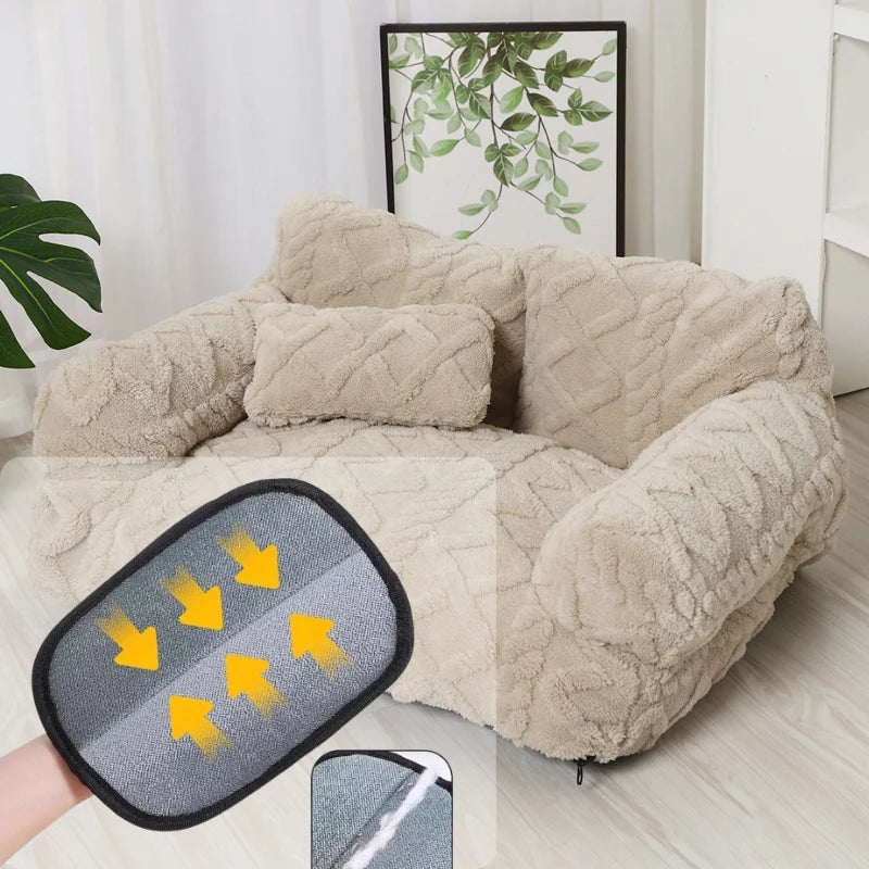 Dog Bed Raised Edge Bolster Soft Velour Premium Filling