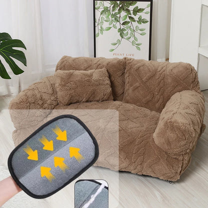 Dog Bed Raised Edge Bolster Soft Velour Premium Filling