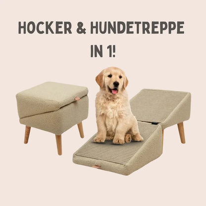 Dog Ramp Gentle Incline Non-Slip Pouf Stool