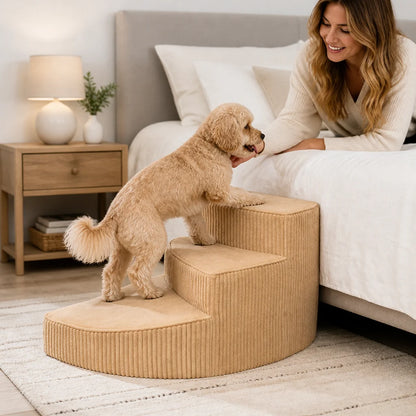 Dog Steps Orthopedic Foam Non-Slip Corduroy Cover