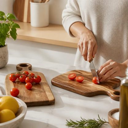 Dual-Sided Solid Walnut Cutting Board Set (Set of 2)